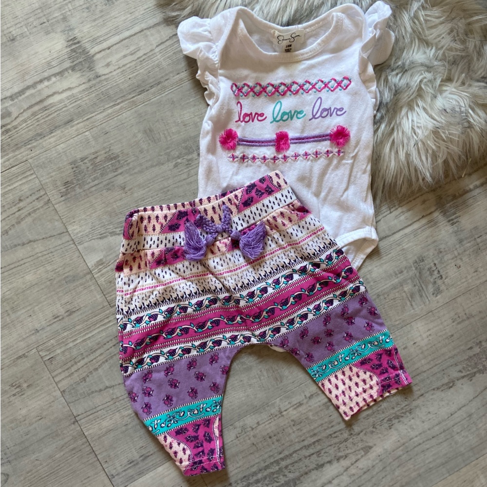 Baby girl Jessica Simpson Set EUC